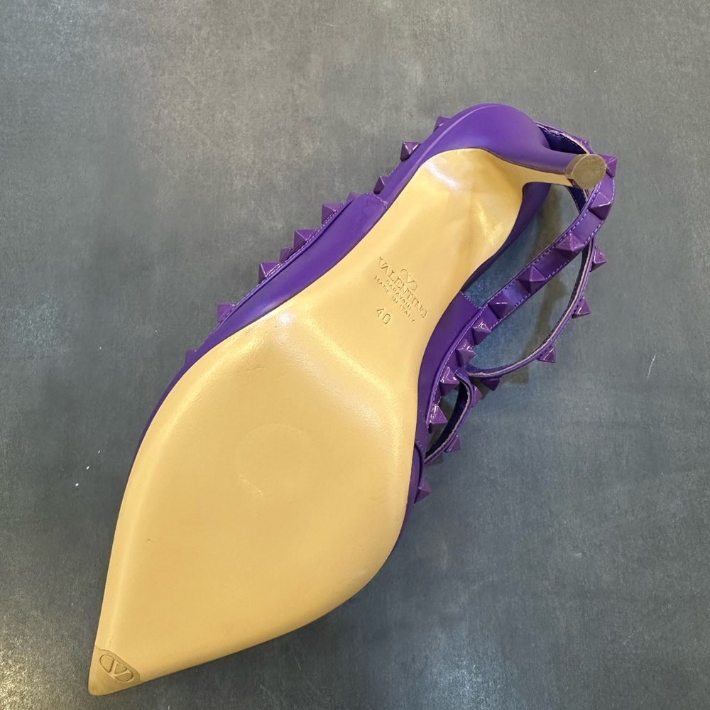 Valentino Purple Rockstuds  Heels Size 40 - Picture 8 of 12